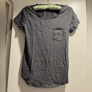 Navy Marine Layer Scoop Neck Tee